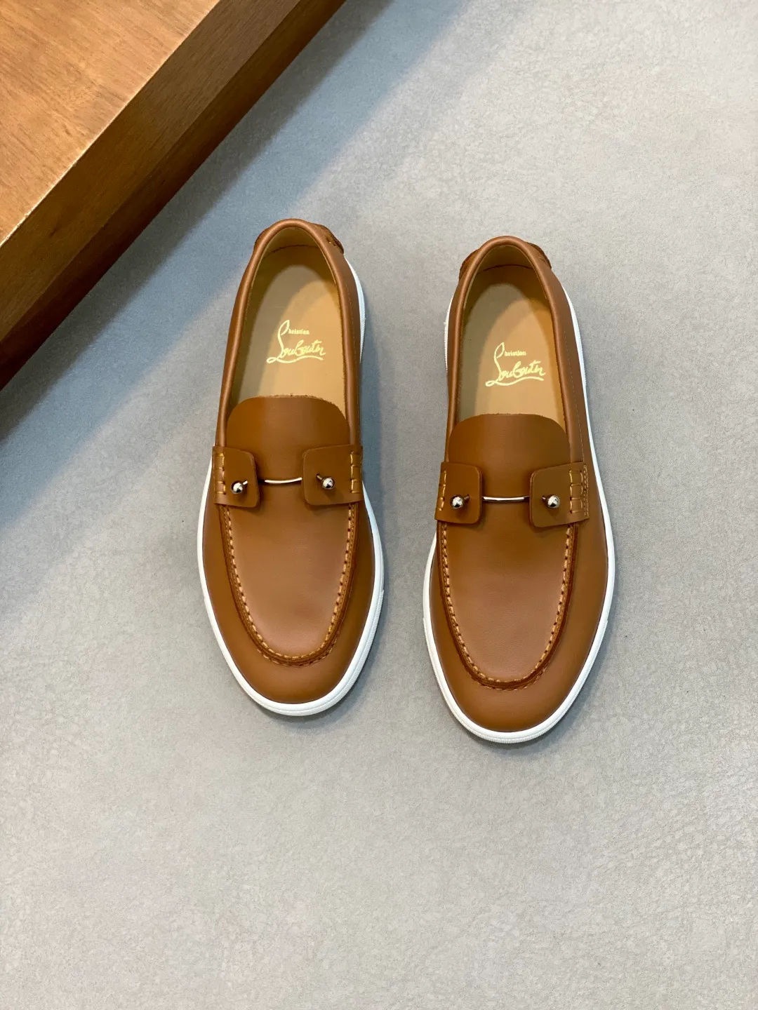 Men's shoes 💰740 christian louboutin (CL red sole shoes) exclusive hot model released 🎈🎈💪Movable latex feet👻Finished outsole line [Deyi] Global supply😝 [Top version]: original imported cowhide upper, top original leather lining, original molded TPU outsole, original 1:1 detail processing, original shoe last, large quantity available from stock, code number: 39-44 (38, 45 customized)